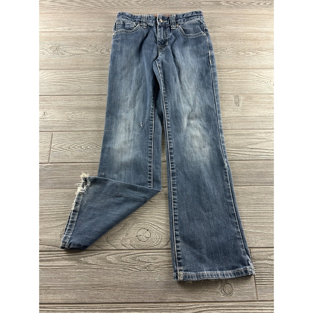 Rock and Roll Cowboy Boys Jeans Size 10R Regular Fit Boot Cut Blue Denim